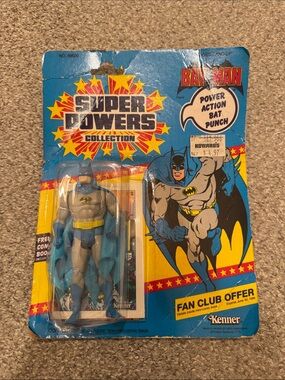 Kenner Batman Super Powers Collection Action Figure - Blue/Grey vintage 1985
